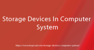 Storage Devices in Computer System - Troposal