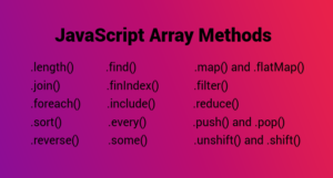 JavaScript Array, properties and methods - Troposal